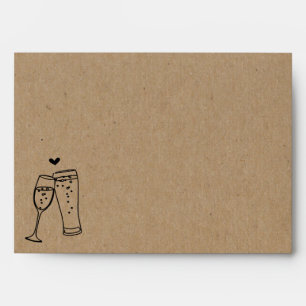 Personalized Bubbles & Brews Toast Brewery Envelope