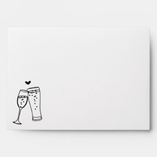 Personalized Bubbles & Brews Toast Brewery Envelope