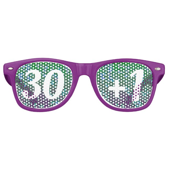 Personalized Bubbling Birthday Party Sunglasses (Front)