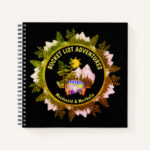 Personalized BUCKET LIST ADVENTURES Notebook