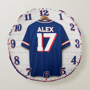 Personalized Buffalo Football Jersey Round Pillow