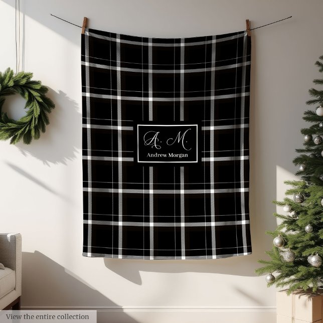 Personalized Buffalo Plaid Blanket in Trendy Colou (Personalized Buffalo Plaid Blanket in Trendy Colors)