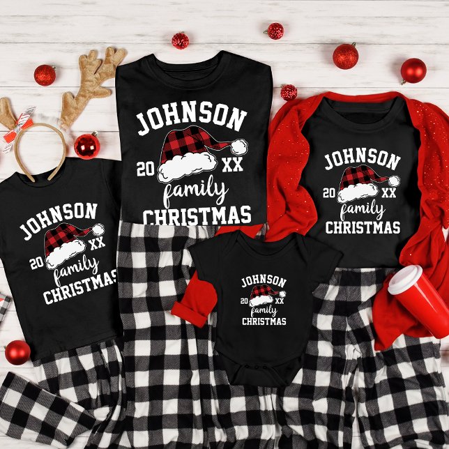 Personalized Buffalo Plaid Custom Matching Family Tri-Blend Shirt (Creator Uploaded)