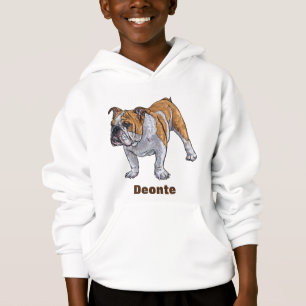 Personalized Bulldog Hoodie