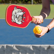 Personalized Bulldog Pickleball Paddle