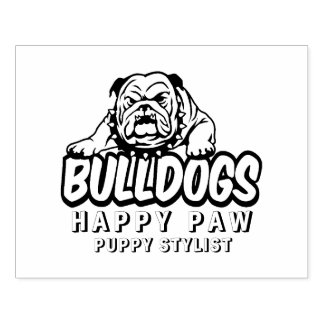 Personalized Bulldog Portrait– Custom Dog Rubber Stamp