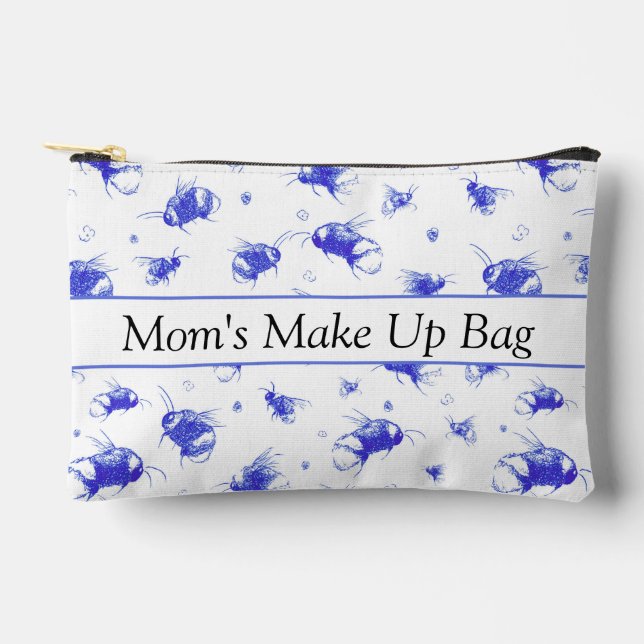 Personalized Bumblebee Accessory Pouch (Front)