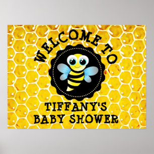 Personalized Bumblebee or Honey Bee Themed Poster