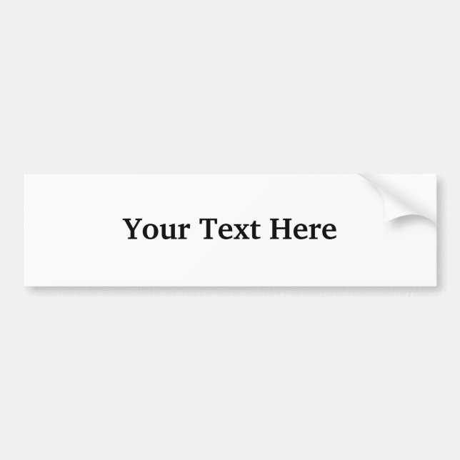Personalized Bumper Stickers (Front)