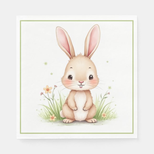 Personalized bunny napkin   (Front)