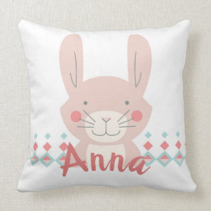 Personalized Bunny Rabbit Pillow