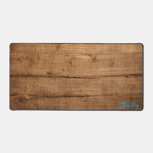 Personalized Burlap Cover İmage Desk Mat