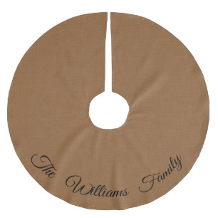 Personalized Burlap Tree Skirt
