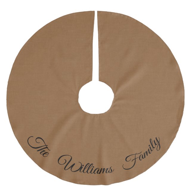 Personalized Burlap Tree Skirt (Front)
