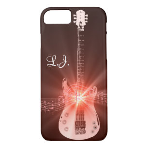 Personalized Burning Guitar Theme Design iPhone 8/7 Case