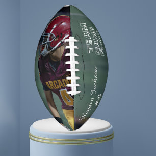 Personalized Burst Photo Football Player dad