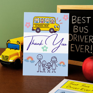 Personalized Bus Driver Card From Student Parent