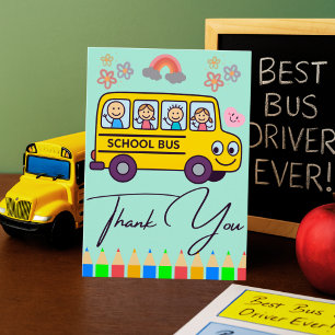 Personalized Bus Driver Card From Student Parent