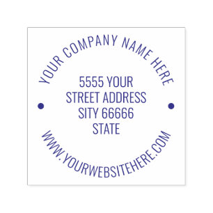 Personalized Business Address Professional Office Self-inking Stamp