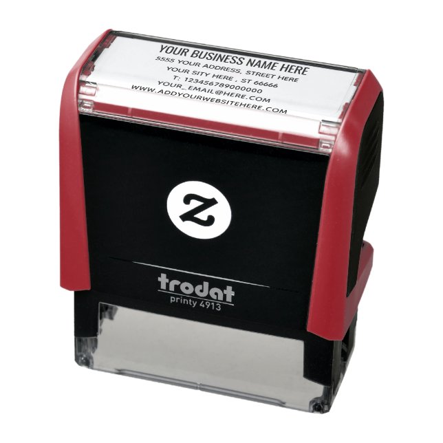 Personalized Business Address Self-inking Stamp (Product)