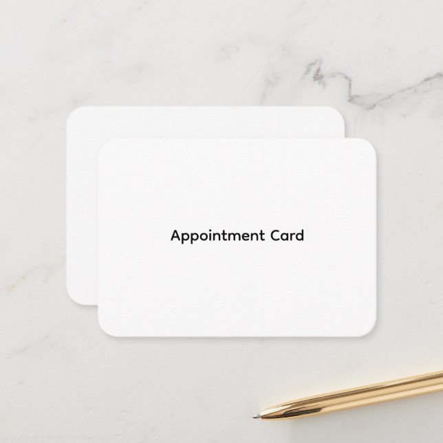 Personalized Business Appointment Cards (Front/Back In Situ)