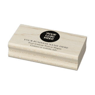 Personalized Business Branding Logo and Text Rubber Stamp
