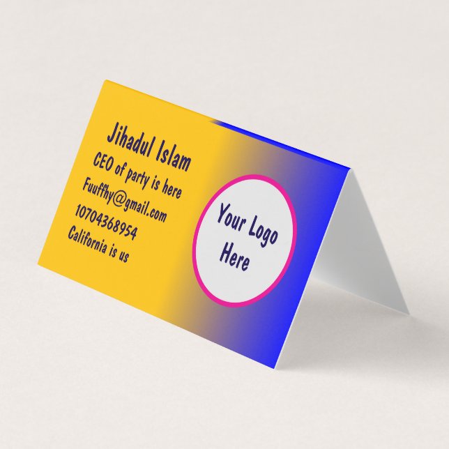 Personalized  business card (Front)