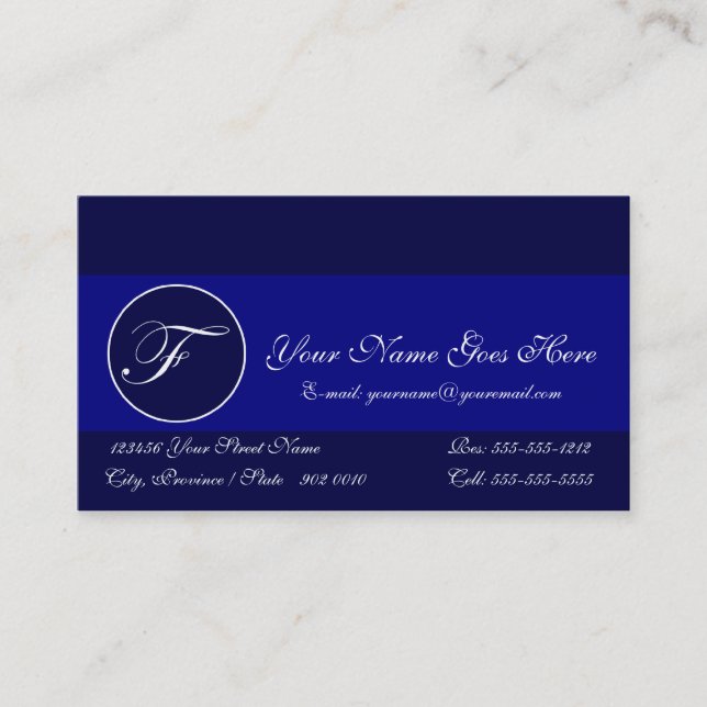 Personalized Business Card F (Front)
