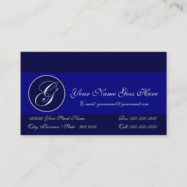 Personalized Business Card G (Front)