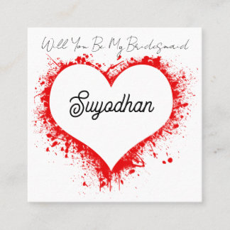 Personalized Business Card Heart Shape design