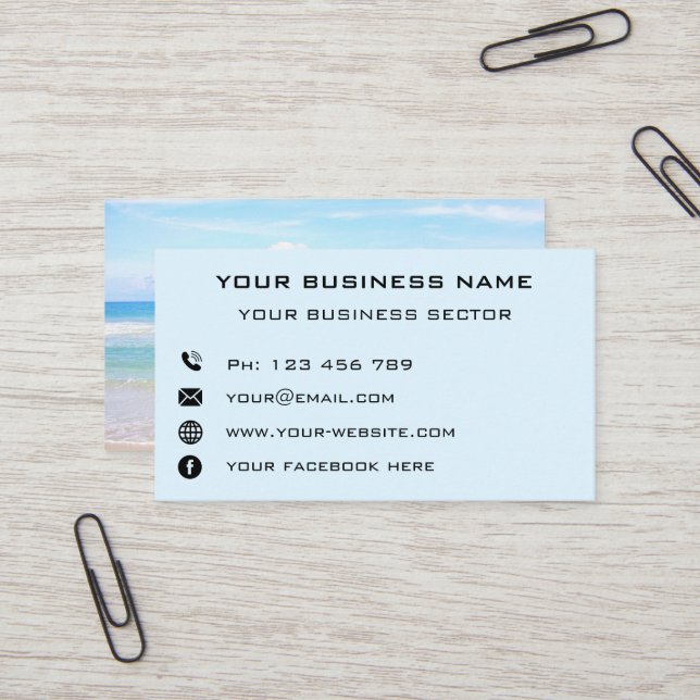 Personalized Business Card with Your Photos (Front/Back In Situ)