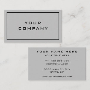 Personalized Business Card Your Text Info Colours