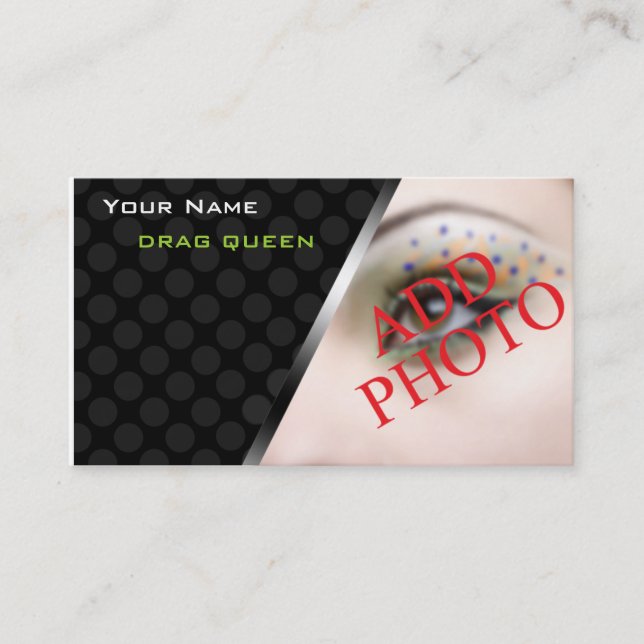 Personalized Business Cards Drag Queen Performers (Front)