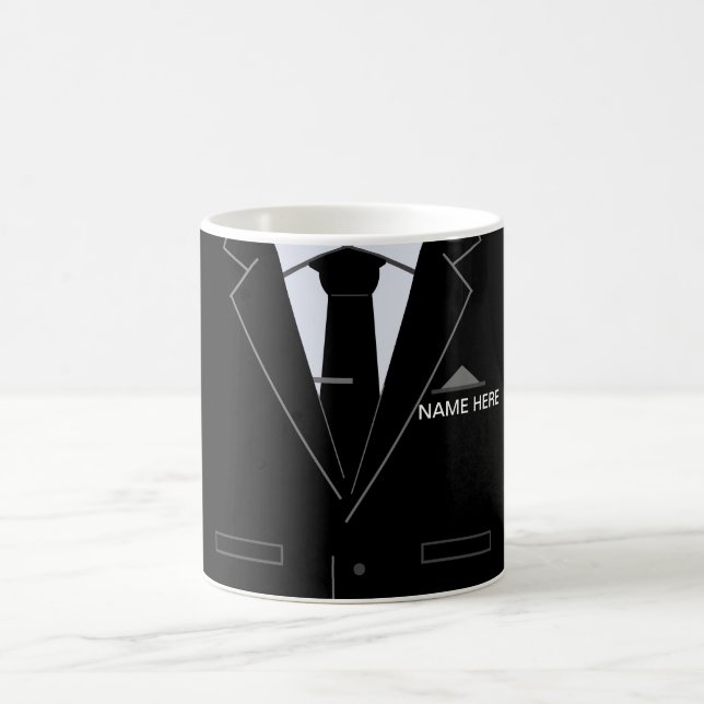 Personalized Business Coffee Mug with Name Text (Center)