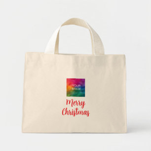 Personalized Business Company Logo Upload Design Mini Tote Bag