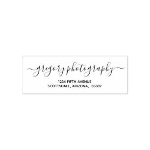 Personalized Business / Company Return Address Self-inking Stamp