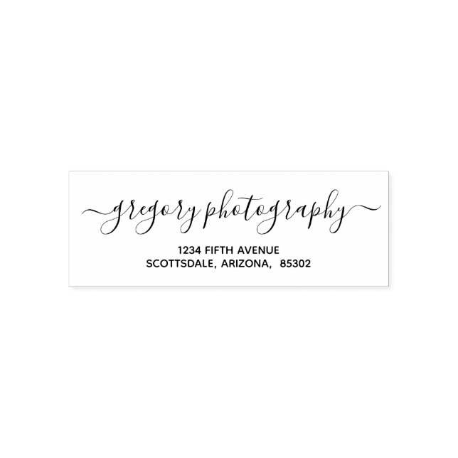 Personalized Business / Company Return Address Self-inking Stamp (Design)