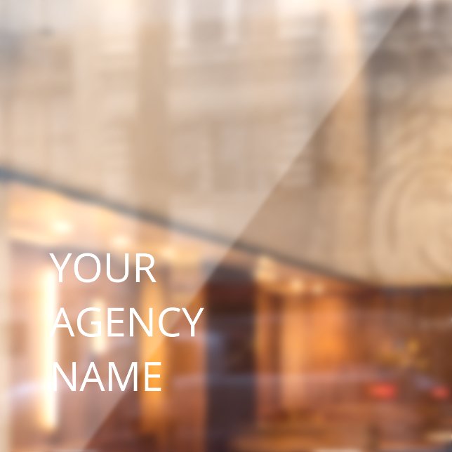 Personalized Business Custom Window Cling (Sheet 2)