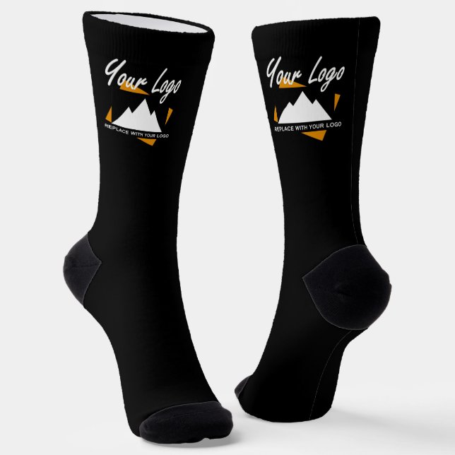 Personalized Business Design Company Professional Socks (Angled)