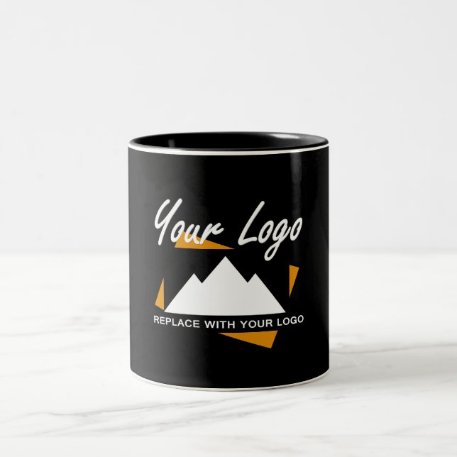 Personalized Business Design Company Professional Two-Tone Coffee Mug (Center)