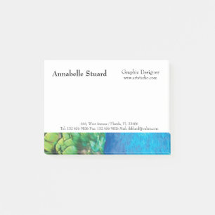 Personalized Business Feminine Girly Post-it Notes