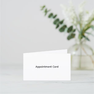 Personalized Business Folded Appointment Card