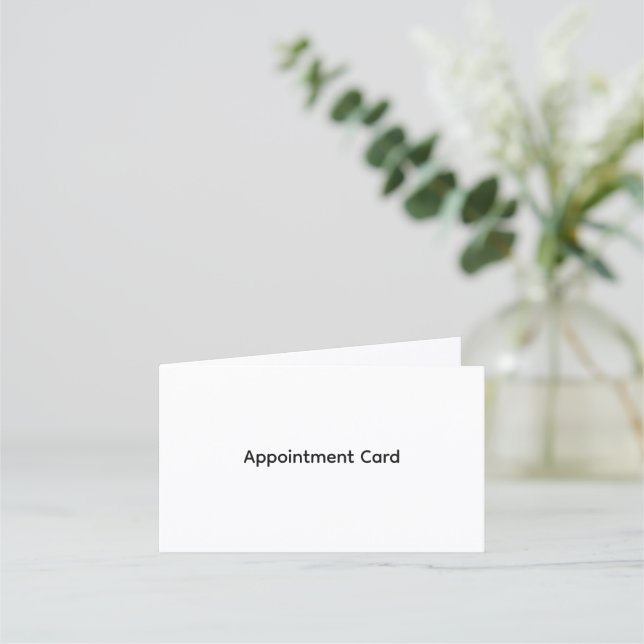 Personalized Business Folded Appointment Card (Front)