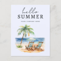 Personalized Business Hello Summer Beach