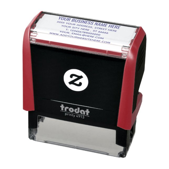 Personalized Business Info Custom Address Stamp (Product)