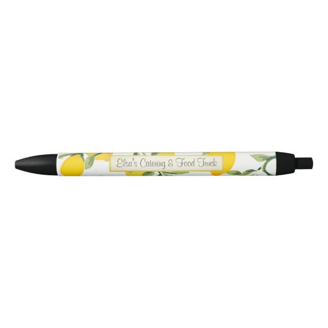 Personalized Business Lemon Print Pen (Front)