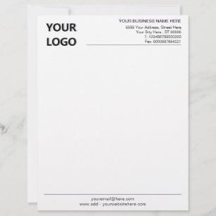 Personalized Business Letterhead with Logo Example