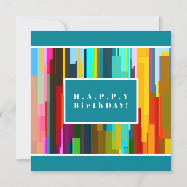Personalized Business Logo, Abstract Art Card (Front)