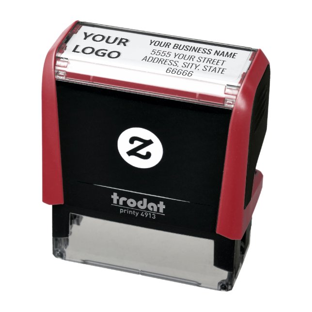 Personalized Business Logo Address Company Office Self-inking Stamp (Product)