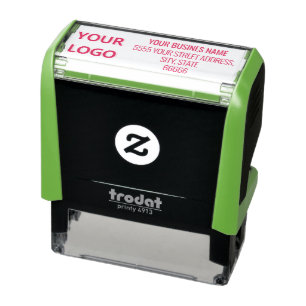 Personalized Business Logo Address Company Special Self-inking Stamp